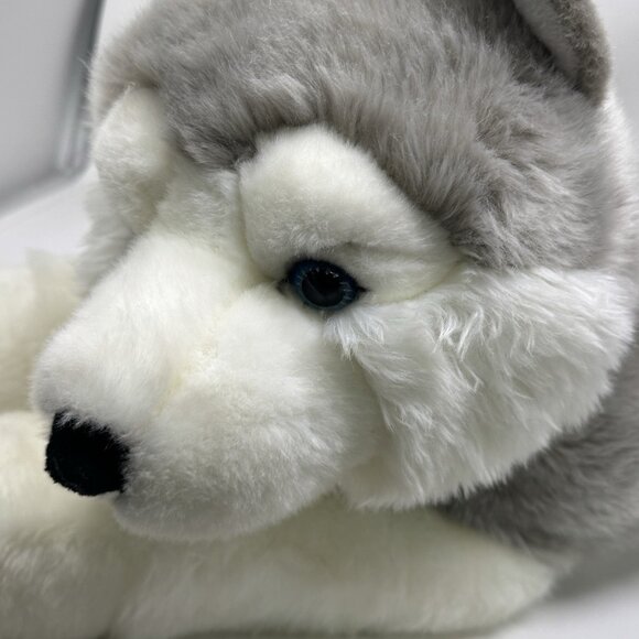 27in Aurora World  Husky Wolf Plush Dog Stuffed Animal Pillow Plush - Picture 6 of 14